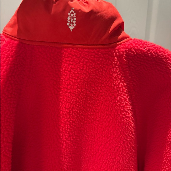 FP Movement by Free People Red Sherpa Fleece Jacket - Picture 2 of 3